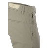 Pantalone Briglia in Raso di Cotone Perla