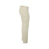 Pantalone Briglia in Raso di Cotone Latte