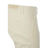 Pantalone Briglia in Raso di Cotone Latte