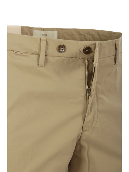 Pantalone Briglia Slim Regular raso di cotone Beige