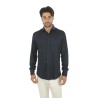 Camicia Brunello Cucinelli Jersey M&eacute;lange Blu Navy