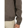 Giubbino Canali in Lino Brown