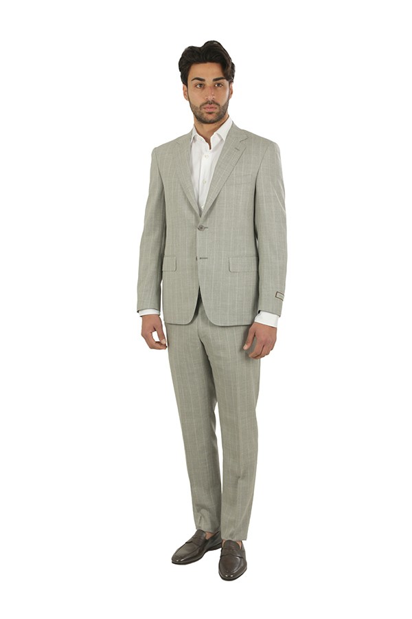 Abito Canali Grigio Gessato