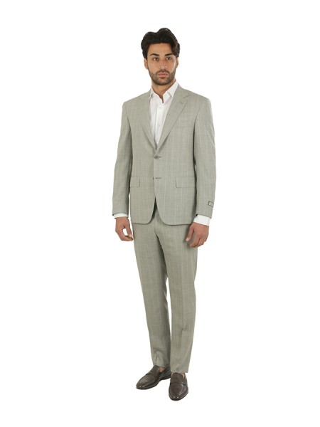 Abito Canali Grigio Gessato