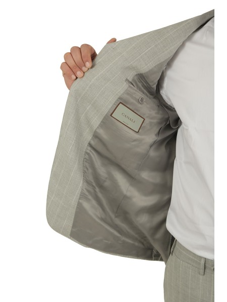 Abito Canali Grigio Gessato