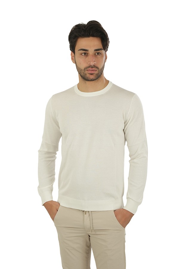 Maglia Drumohr Girocollo Milk