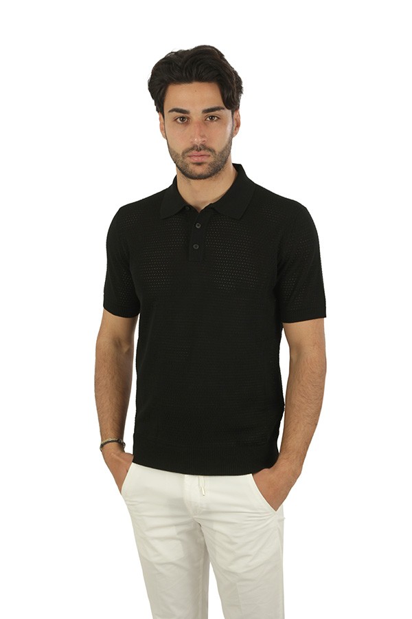 Polo Roberto Collina Nero