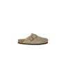 Scarpa Birkenstock Boston con Pelliccia Taupe
