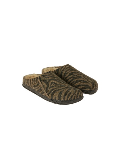 Scarpa Birkenstock Zermatt con Pelliccia Zebra
