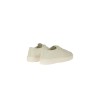 Sneakers Santoni in Pelle Bottalata Bianco