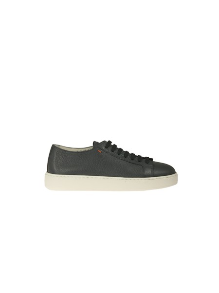 Calzature sneaker tomaia in pelle martellata fondo gomma