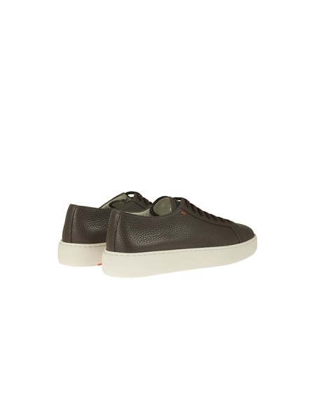 Calzature sneaker tomaia in pelle martellata fondo gomma