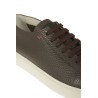 Sneakers Santoni in Pelle Bottalata Marrone