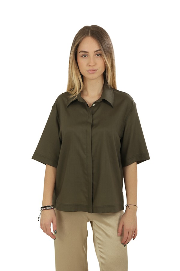 Camicia Herno in Tropical Woo Light Military