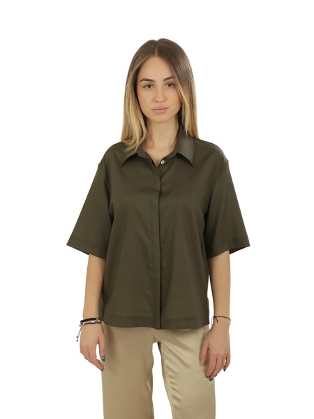 Camicia Herno in Tropical Woo Light Military