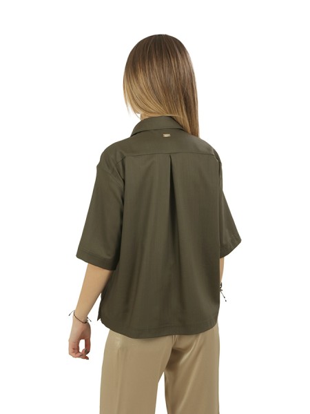 Camicia Herno in Tropical Woo Light Military