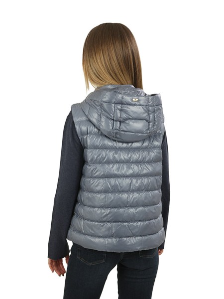 Gilet Herno Ultralight Monogram Azzurro