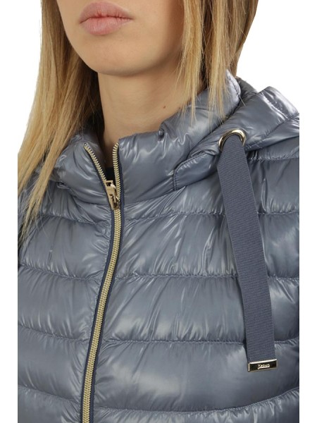 Gilet Herno Ultralight Monogram Azzurro