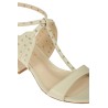 Scarpe Isabelle Paris sandalo in nappa tacco 50 suola in cuoio