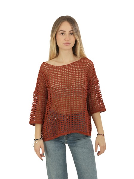 Abbigliamento scollo barca rete Brick