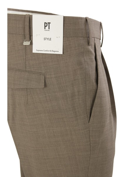 Pantalone PT Master in Lana Four Season Beige