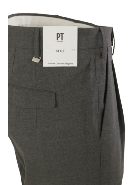 Pantalone PT Master in Lana Four Season Grigio