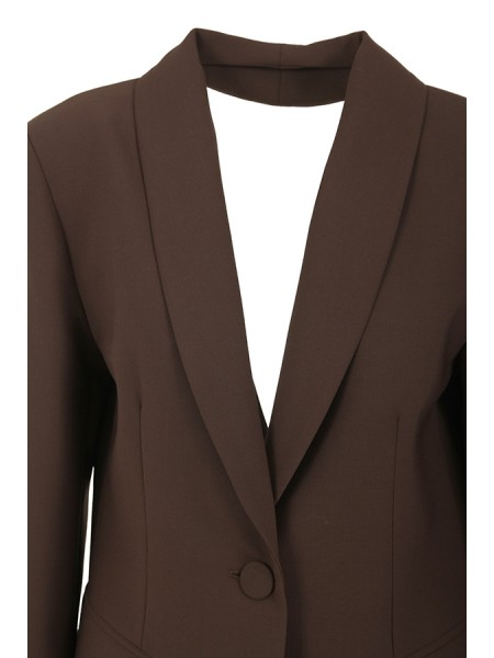 Giacca Semicouture Cipriana Dark Cacao