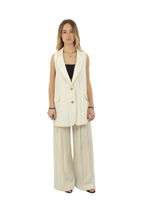 Pantalone Semicouture Adelina Nero/Bianco