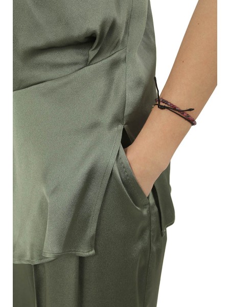 Top Semicouture Carmita Verde Mare