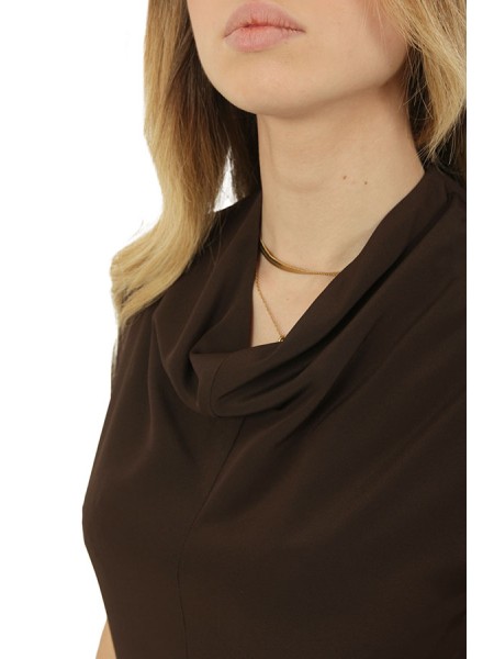 Vestito Semicouture Arcelia Dark Cacao