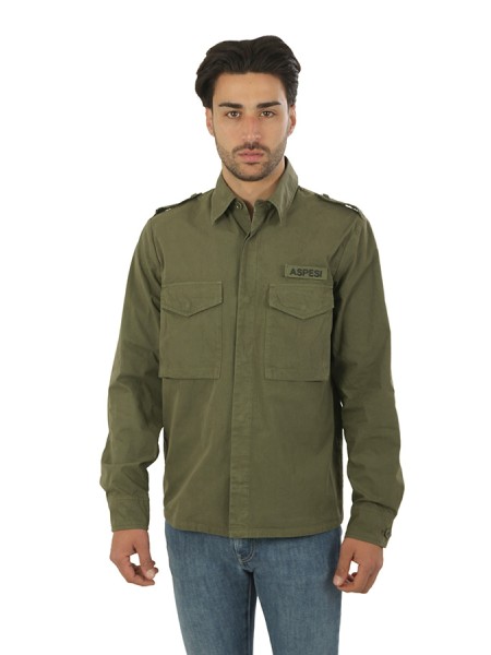 Camicia Aspesi Militare Green