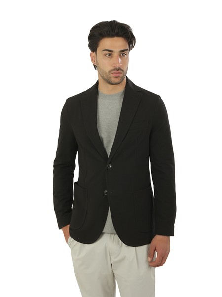 Circolo Nero blazer monopetto light jersey 79%co 21%ea