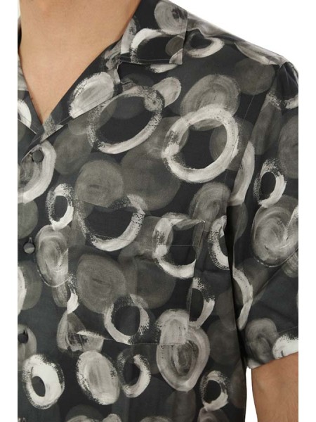 Camicia Nero Fantasia