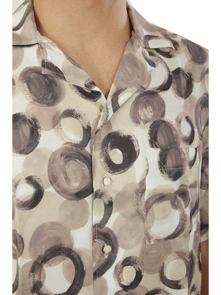 Camicia Marro Fantasia