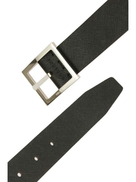 Cintura Orciani Saffiano Double Nero/Blu