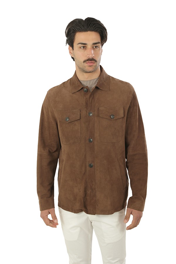 Giacca The Jackie in Suede Pecan