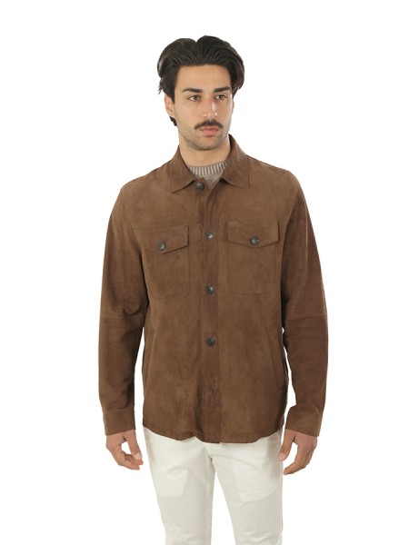 Giacca The Jackie in Suede Pecan