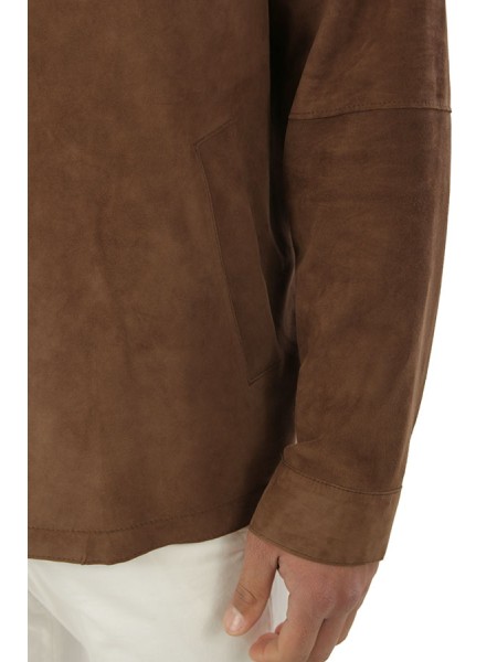 Giacca The Jackie in Suede Pecan