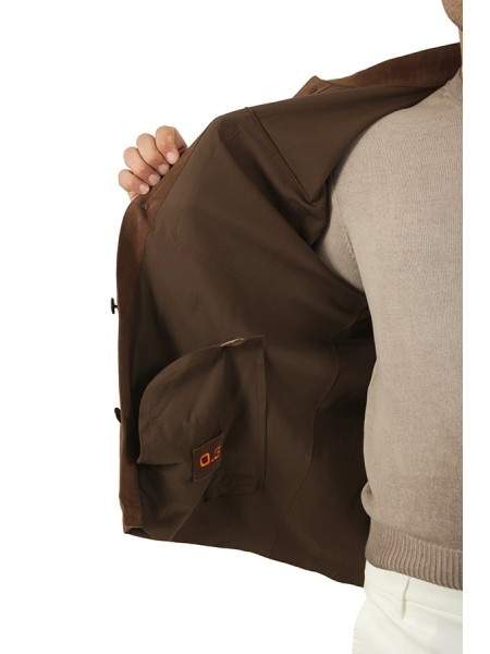 Giacca The Jackie in Suede Pecan