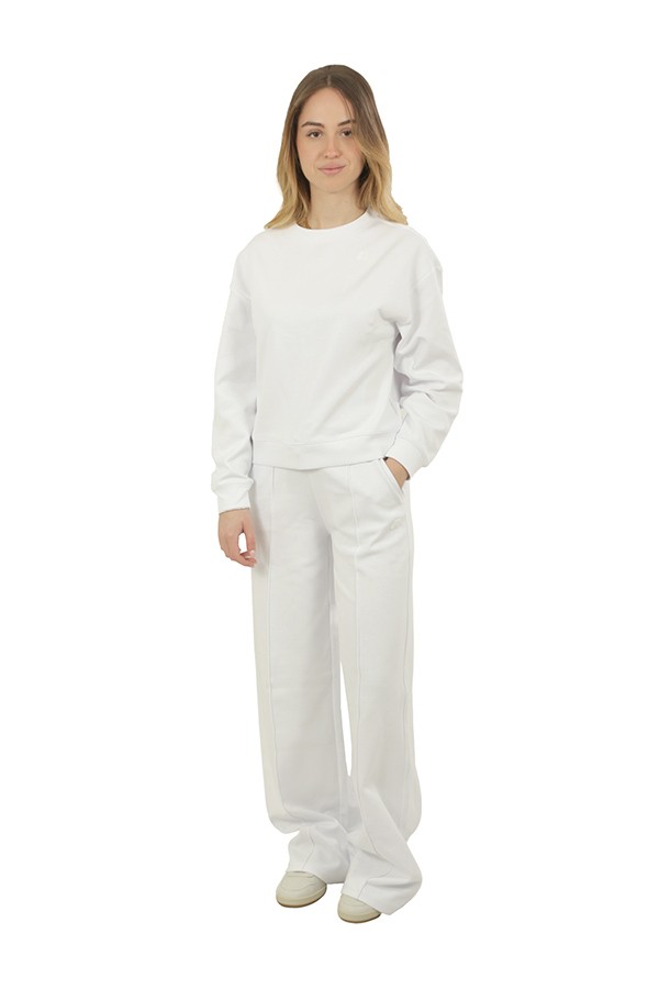 Felpa K-Way Loizelle Interlock Bianco