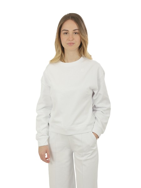 Felpa K-Way Loizelle Interlock Bianco