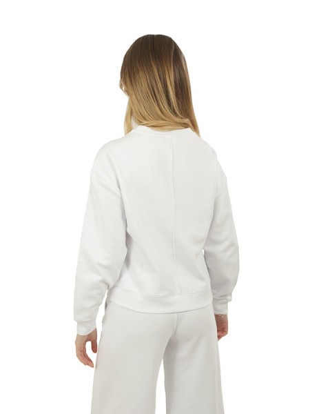 Felpa K-Way Loizelle Interlock Bianco
