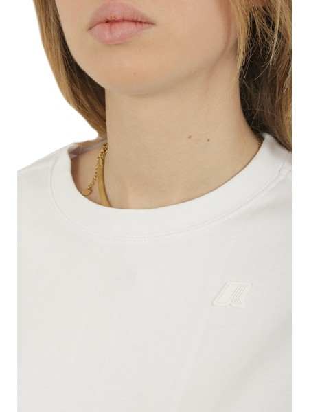 Felpa K-Way Loizelle Interlock Bianco