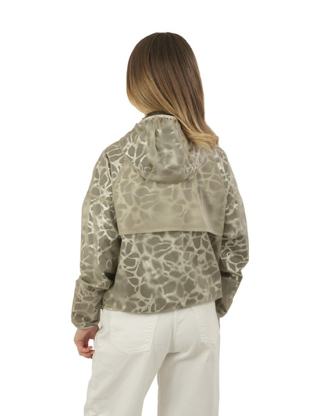 Giubbino K-Way Laurette Green/Beige