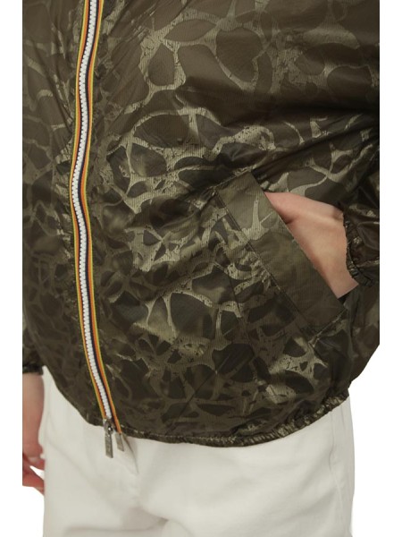 Giubbino K-Way Laurette Green/Beige