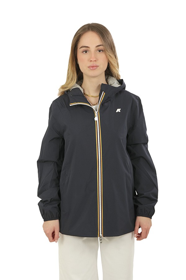 Giubbino K-Way Marguerite Poly Jersey Blue Depth