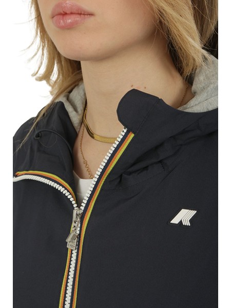 Giubbino K-Way Marguerite Poly Jersey Blue Depth