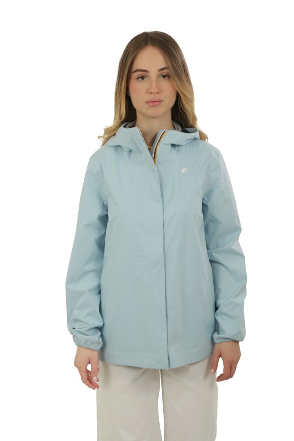 Giubbino K-Way Marguerite Stretch Dot Blu Dream