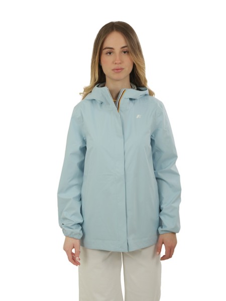 Giubbino K-Way Marguerite Stretch Dot Blu Dream