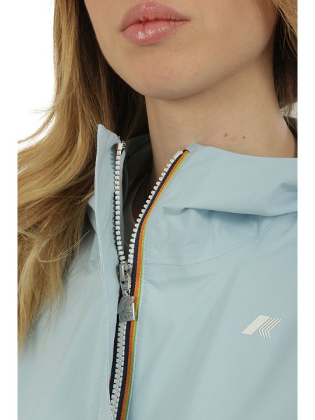 Giubbino K-Way Marguerite Stretch Dot Blu Dream